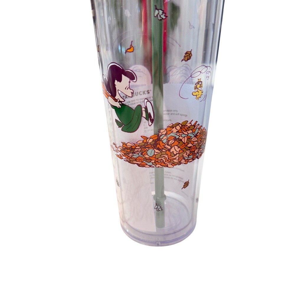 Starbucks Peanuts Snoopy Pumpkin Topper Venti Cold Cup Tumbler 24oz NEW 2026 - Picture 3 of 4